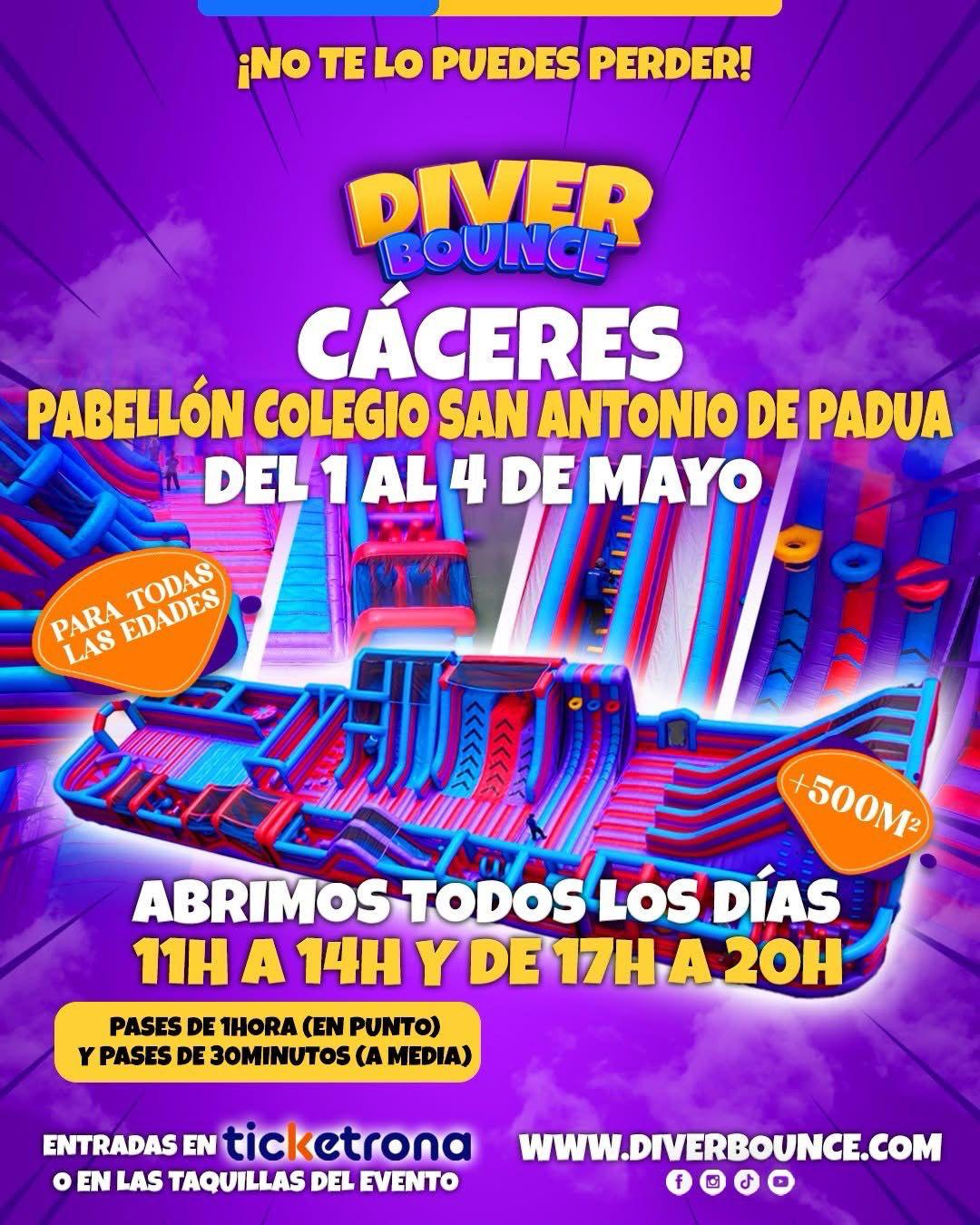 DIVER BOUNCE CACERES DEL 1 AL 4 DE MAYO 