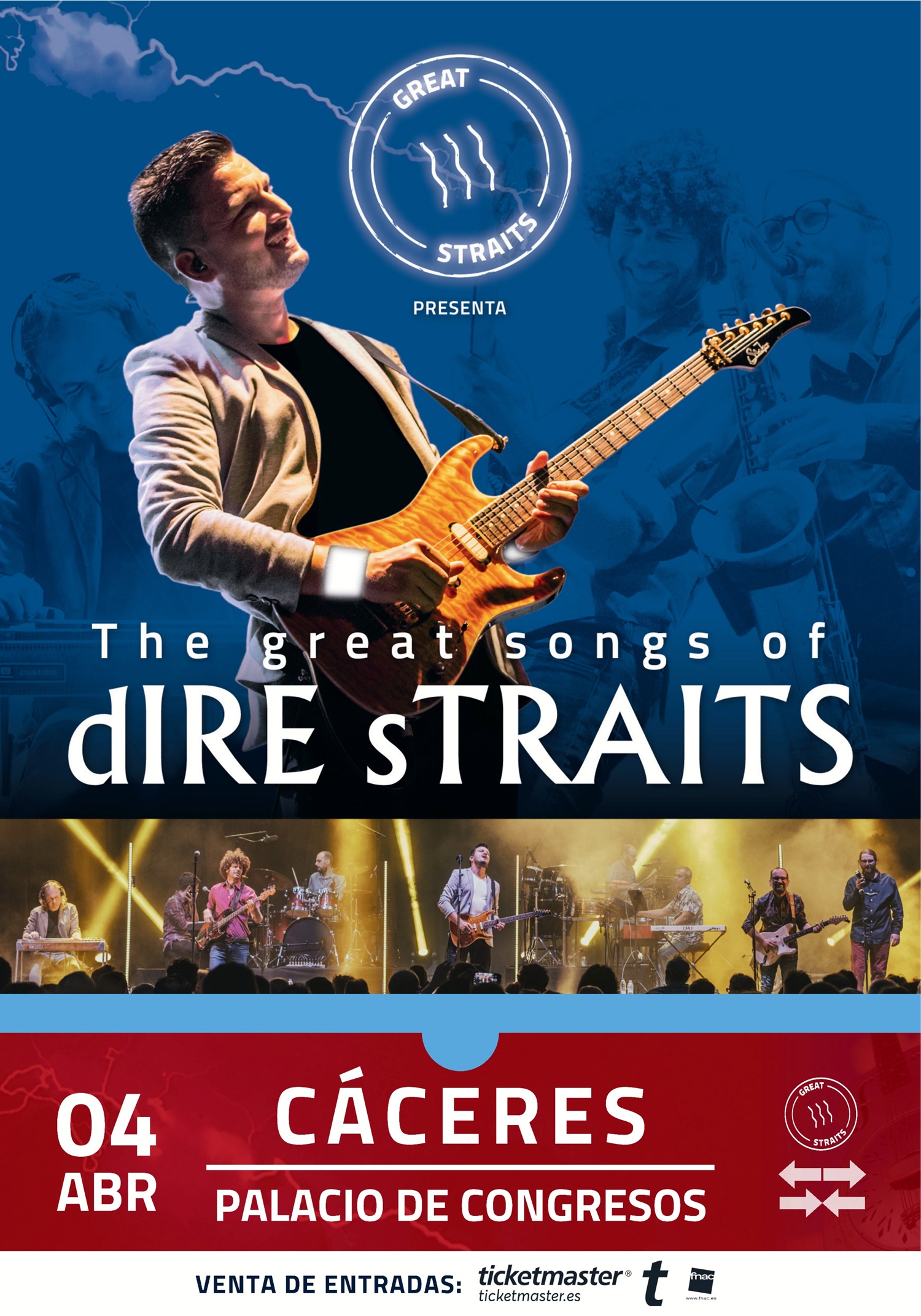 GS CACERES DIRE STRAITS 2025 CARTEL 100x70 PARA IMPRESIÓN