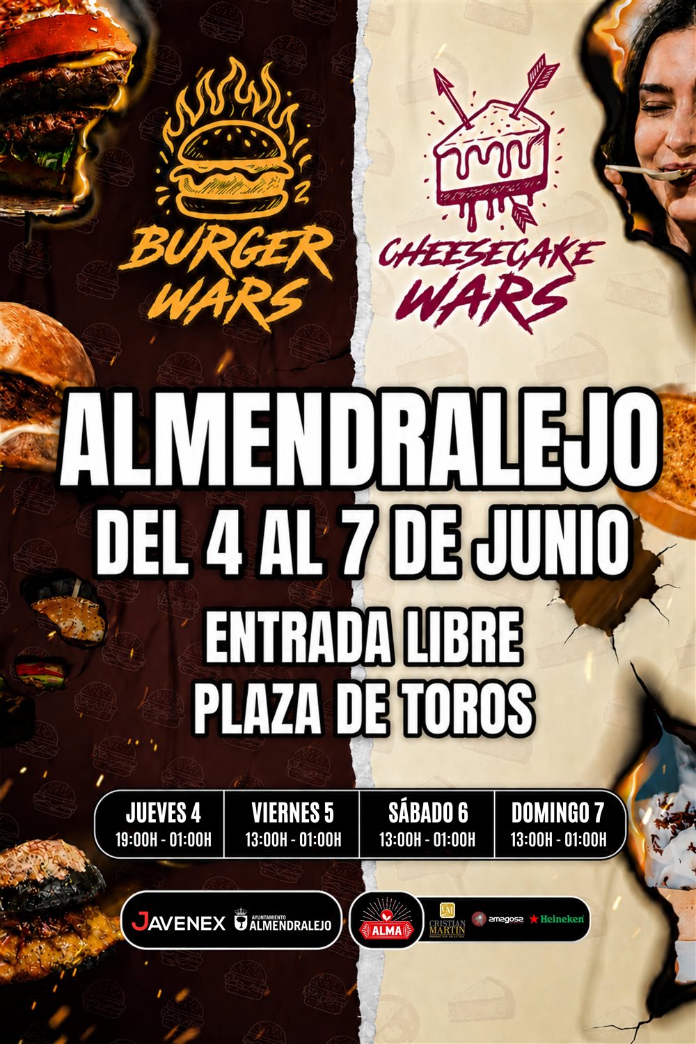 BURGER WARS & CHEESECAKE WARS EN ALMENDRALEJO