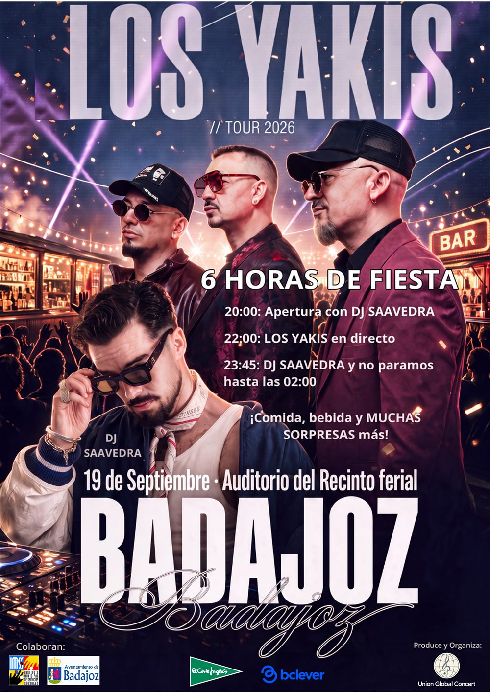 CONCIERTO LOS YAKIS EN BADAJOZ
